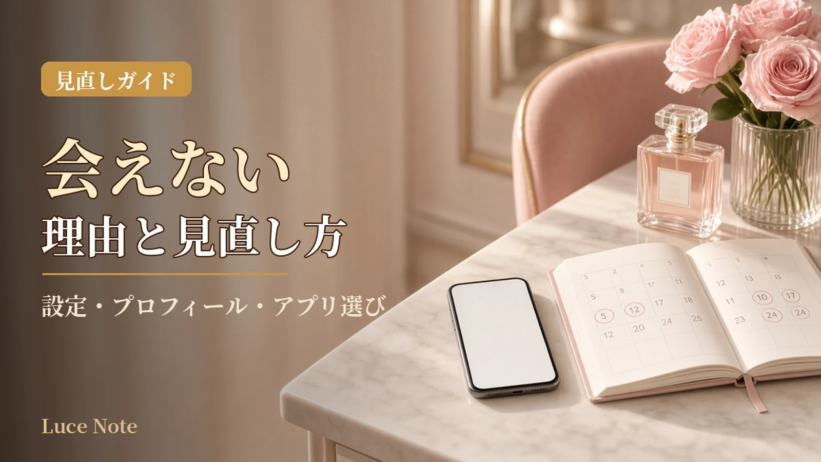 パパ活アプリで会えない理由｜設定・プロフィールの見直し方のイメージ