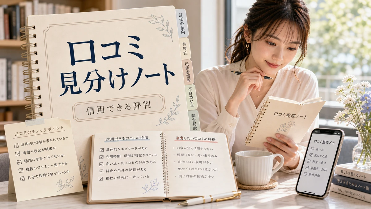 パパ活アプリの口コミの見分け方|信用できる評判・できない評判のイメージ