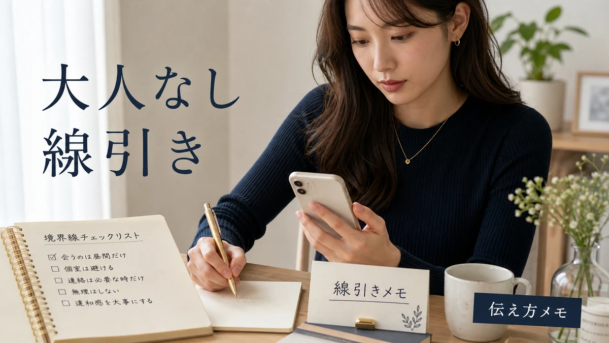 「大人なし」の条件を守り続ける方法|線引きの伝え方のイメージ