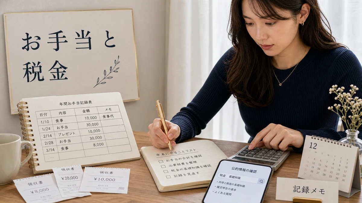 お手当と税金の基礎知識|いくらから何が必要かの調べ方のイメージ